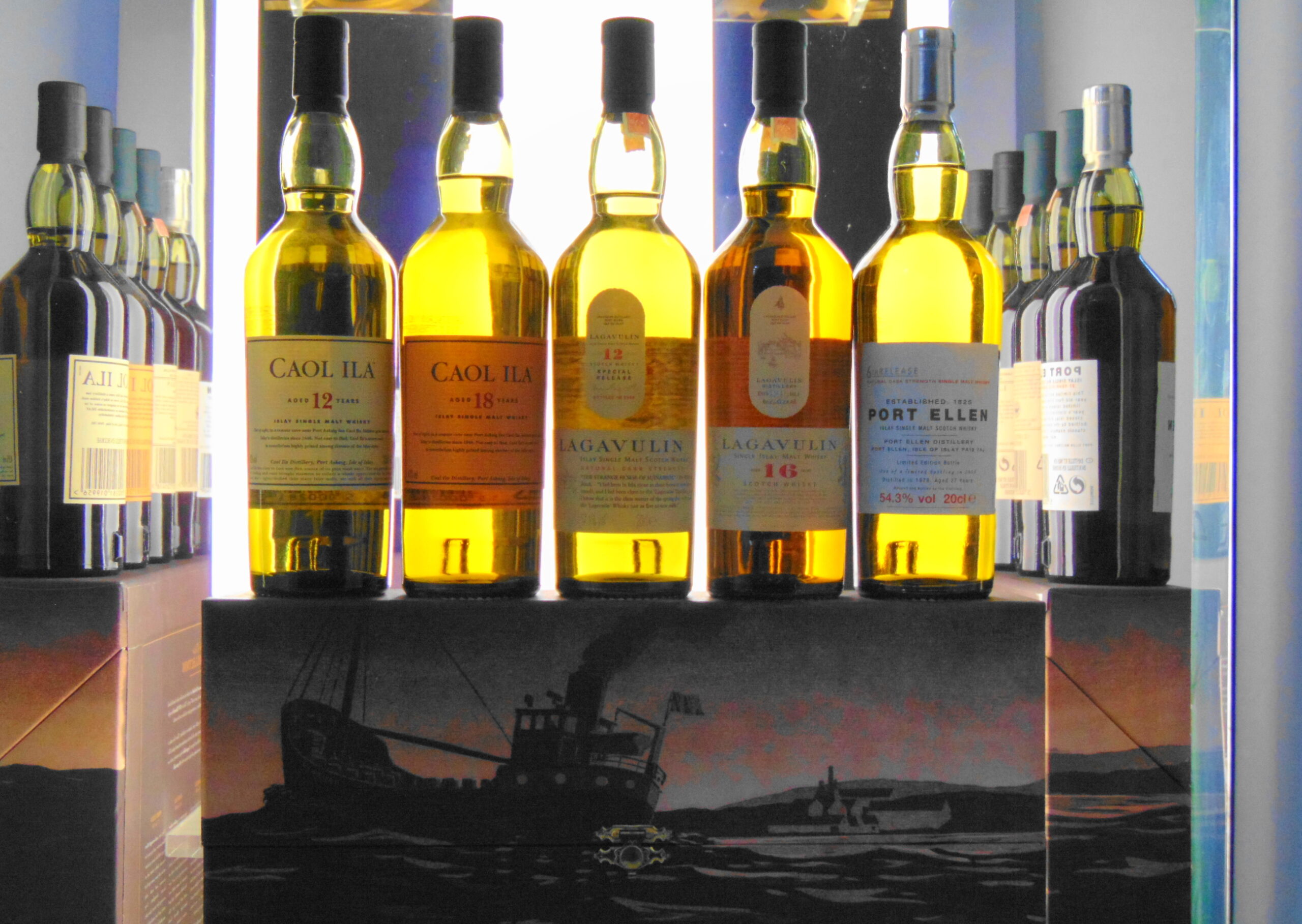 TWT0339.jpg PORT ELLEN 6TH RELEASE 20CL WITH 4 OTHER ISLAY WHISKYS